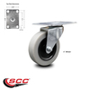 Service Caster 3 Inch Thermoplastic Rubber Wheel Top Plate Swivel Caster SCC-05S310-TPRS-TP2